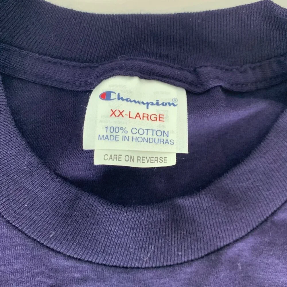 James Madison Dukes NCAA Purple Champion Branded Short Sleeve Crewneck Shirt 2XL - Picture 3 of 5
